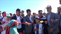 افتتاح زمین چمن «شهید ماکان نصیری» در روستای سلم چهارمحال وبختیاری