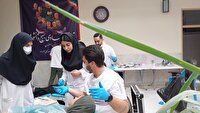 اردوی جهادی فرهنگی پزشکی در شهر حسن آباد