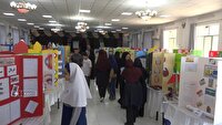 برپایی نمایشگاه دست سازه‌های دانش آموزان در آباده