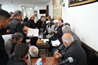 حضوراستاندارآذربایجان‌غربی درجمع عزاداران مسجدشهدای علیارعلامه مجلسی ارومیه