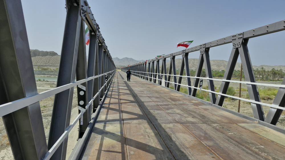 افتتاح بزرگترین پل فلزی در سیستان و بلوچستان