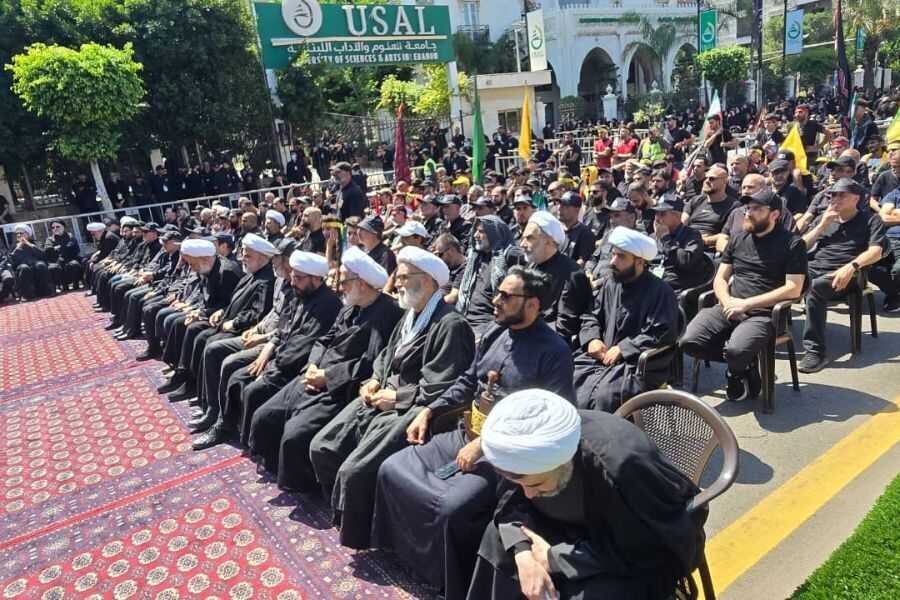 برگزاری مراسم عاشورای حسینی از سوی حزب الله در جوار مرقد شهید سید حسن نصرالله *