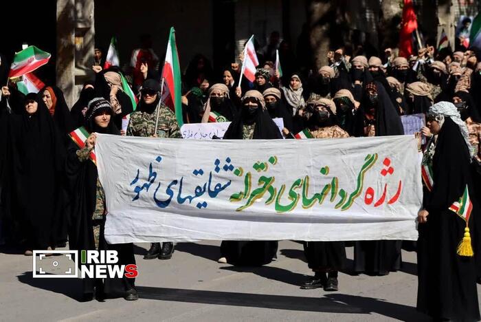 رژه دختران جان‌فدا در لرستان